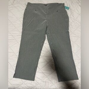 Maurices Gray Striped Ankle Pants